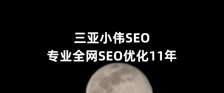 三亚SEO优化公司小伟SEO