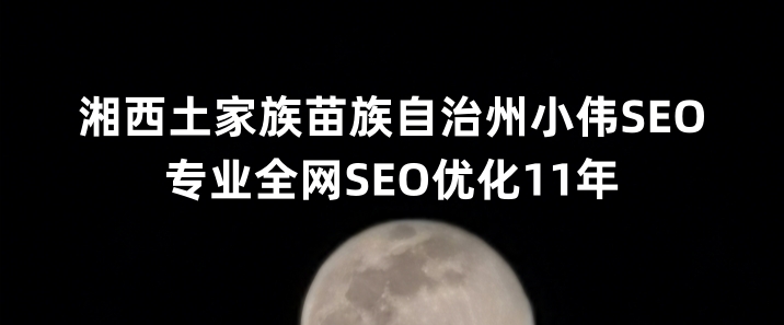 湘西土家族苗族自治州SEO优化公司小伟SEO